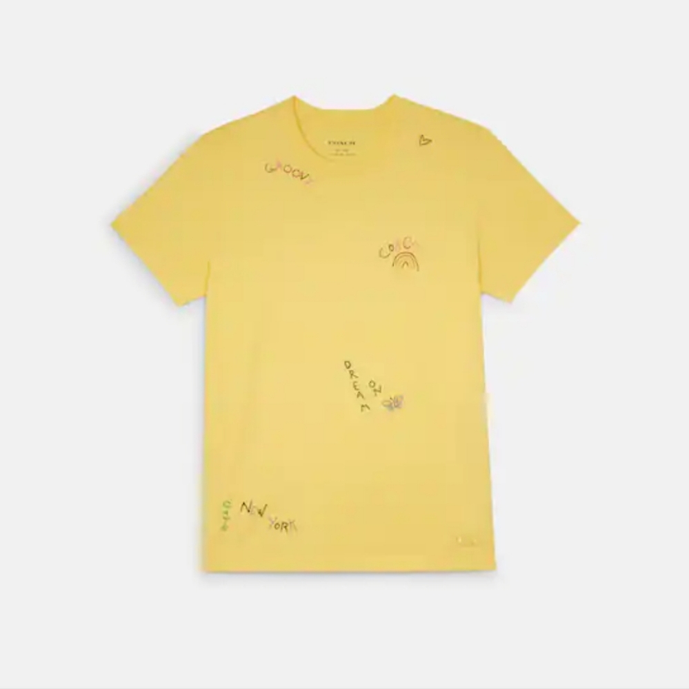 Coach Diary Embroidery T-shirt